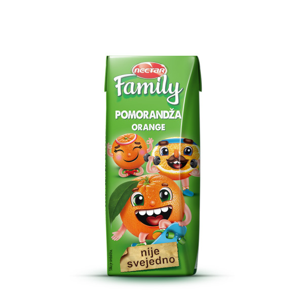 Nectar family sok pomorandža 0.2l 