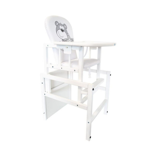 Drewex drvena hranilica Bear and Star, White