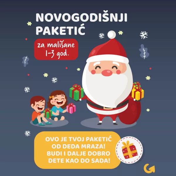 Novogodišnji paketići za decu 1-3 god
