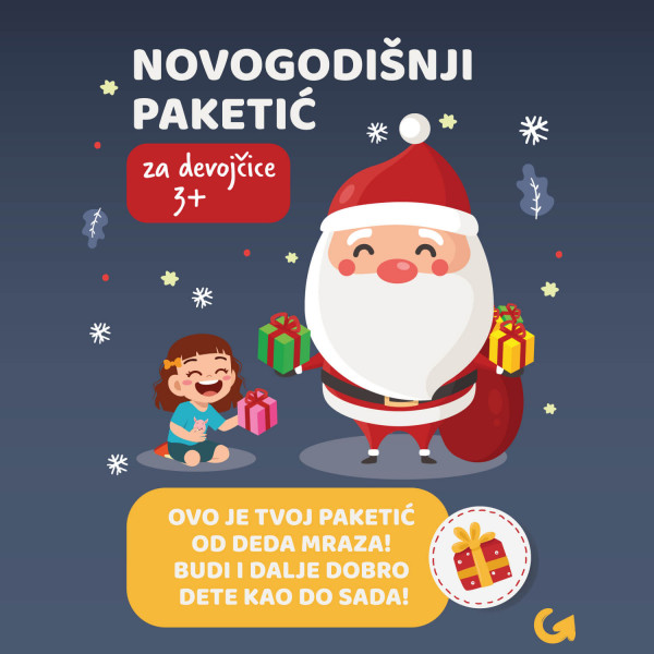 Novogodišnji paketići za devojčice 3.god + 