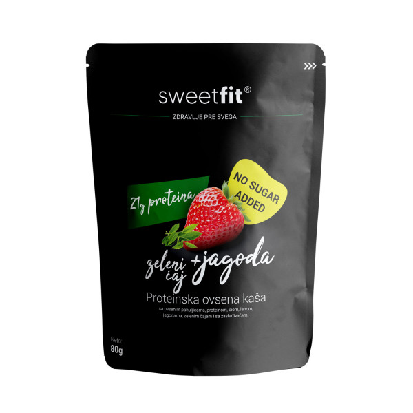 Sweetfit kaša jagoda i zeleni čaj, 80g 