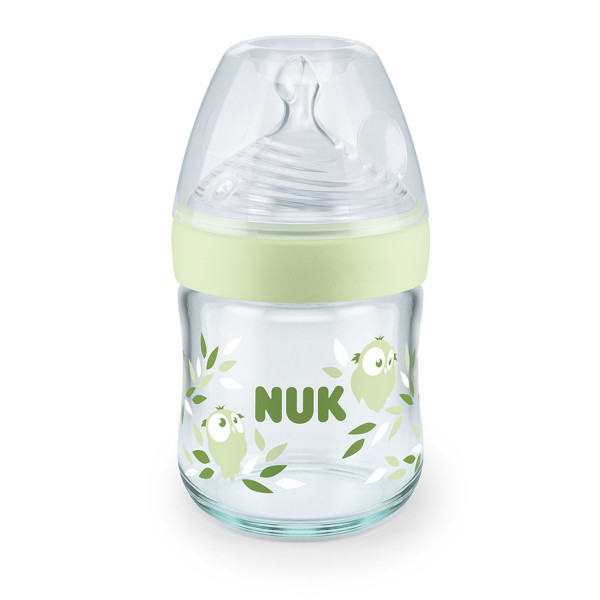 Nuk NS staklena flašica sa term ind 120ml, S 