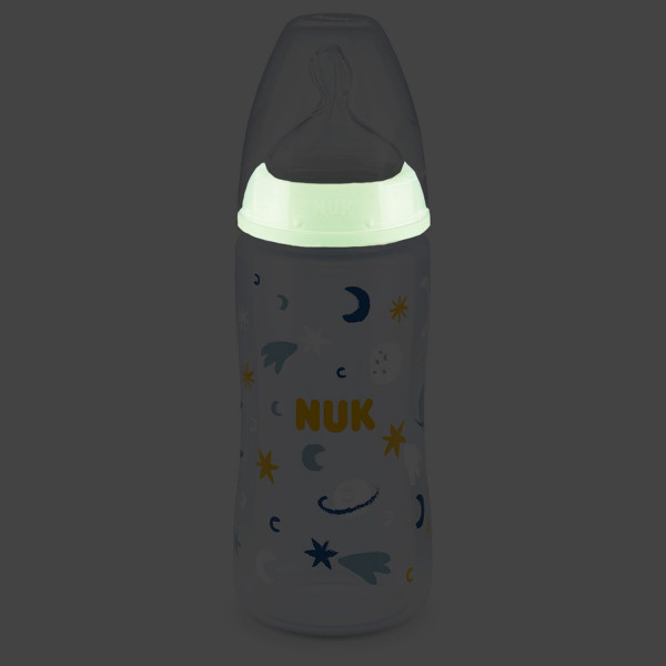 Nuk flašica FC term.ind Svetleći efekat 300ml 6-18 