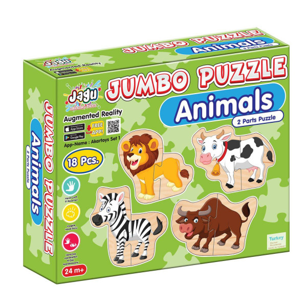 Jumbo puzzle 18el. - životnije 