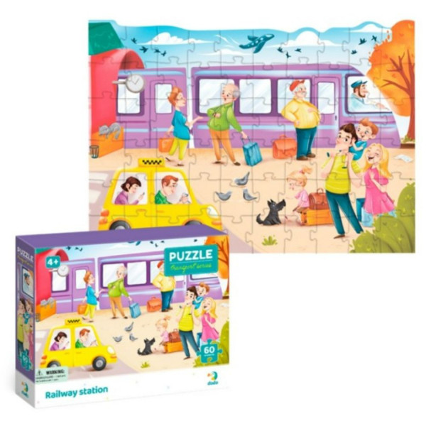 Dodo puzzle železnička stanica, 60 komada