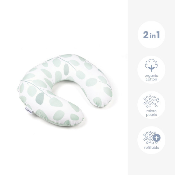 Doomoo jastuk za dojenje Softy Leaves Aqua Green