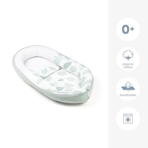Doomoo gnezdo za bebe Leaves Aqua Green