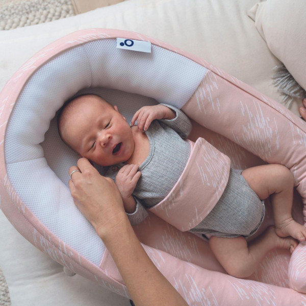 Doomoo gnezdo za bebe Misty Pink