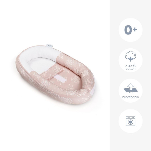 Doomoo gnezdo za bebe Misty Pink