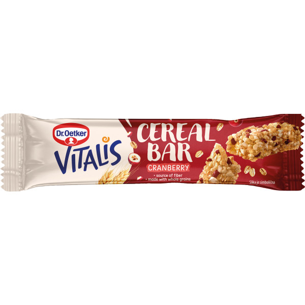 Dr.Oetker Vitalis Cereal bar brusnica, 35g 