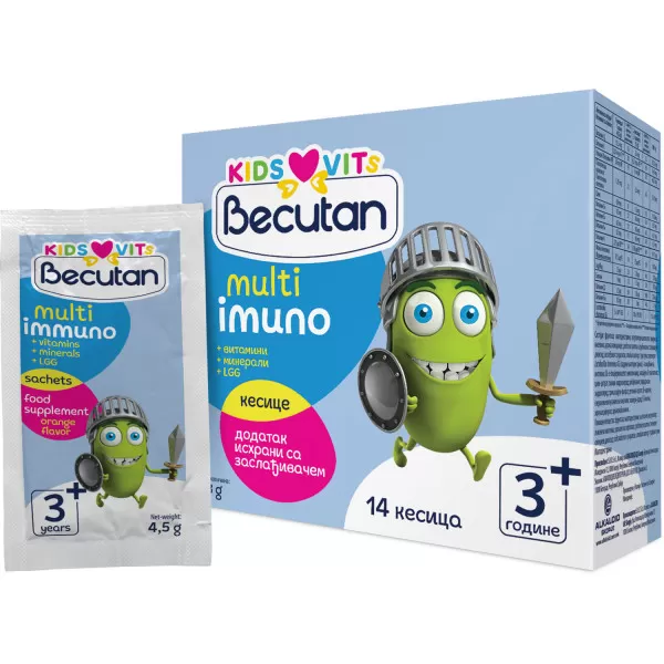 Becutan Kids Vits multi immuno, 14 kesica 