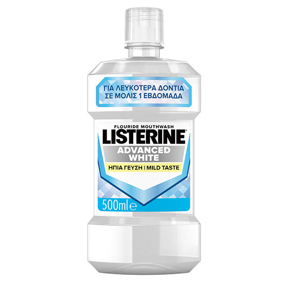 Listerine Tečnost Adv White Mild 500Ml 