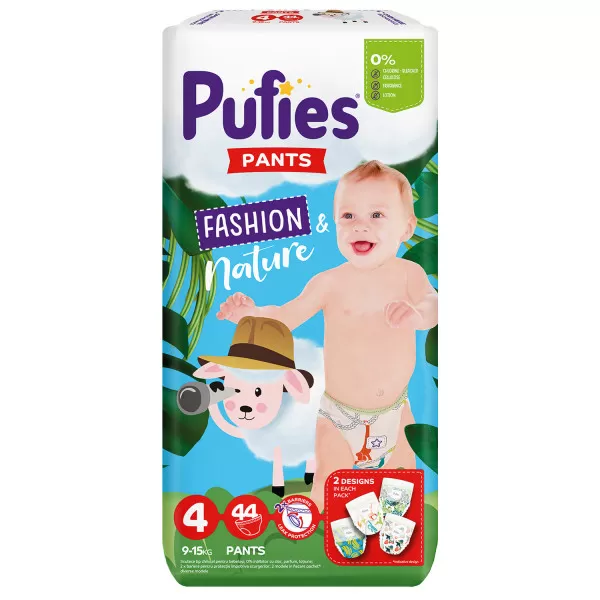 Pufies Fashion&Nature Pants Maxi 4 (9-15kg)44 kom 