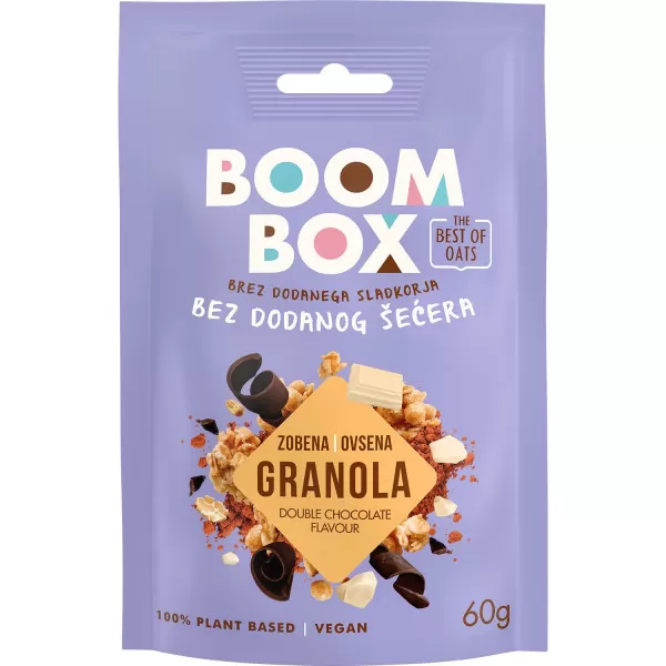 Boom box ovsena granola double čokolada 60g 