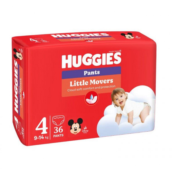 Huggies pelene pants jumbo 4 9-14kg 36kom