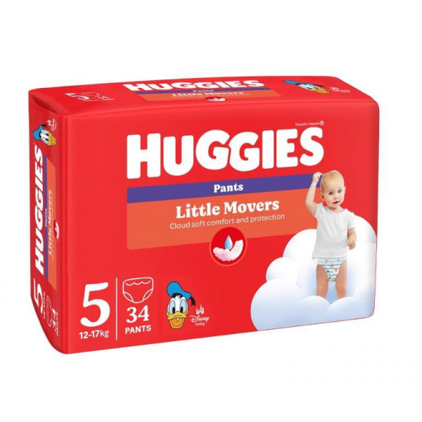 Huggies pelene pants jumbo 5 12-17kg 34kom 