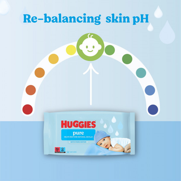 Huggies baby vlažne maramice pure 56kom 