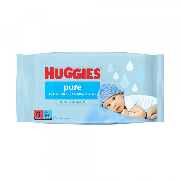Huggies baby vlažne maramice pure 56kom 