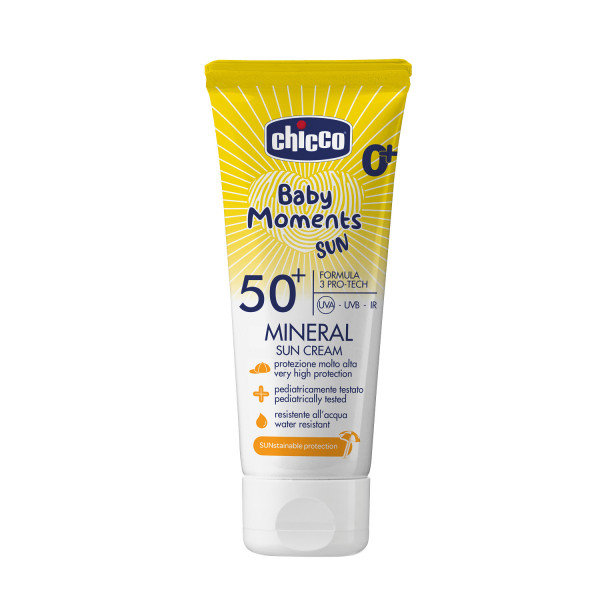 Chicco mineralna krema za sunčanje SPF50+, 75ml 