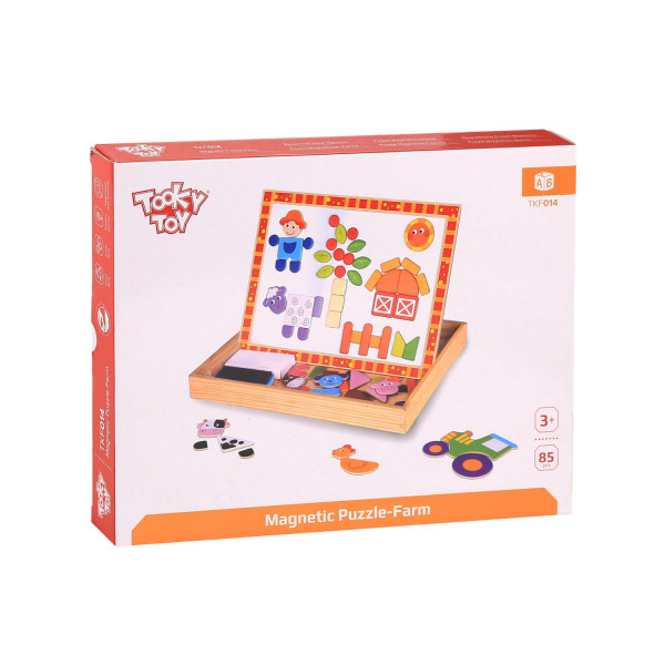 Tooky toy magnetne puzle farma 