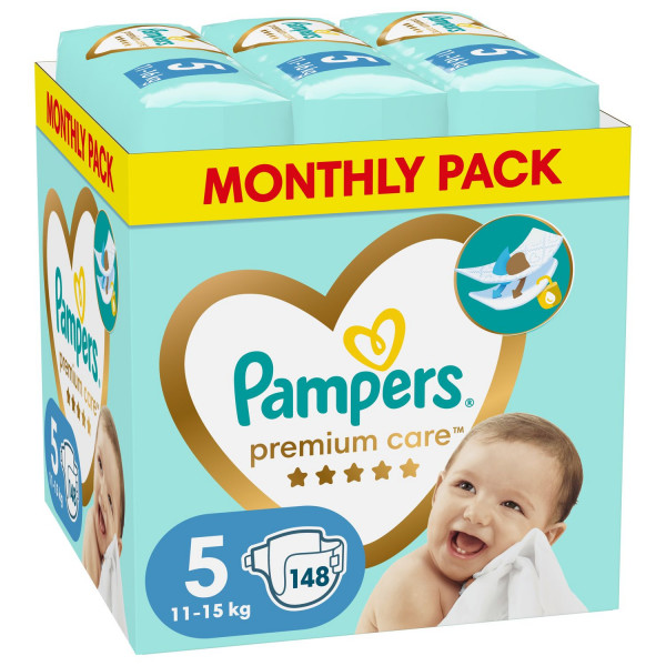 Pampers Premium Care pelene MSB S5 11-15kg 148kom 