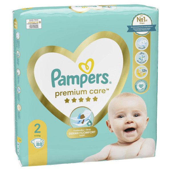 Pampers Premium Care pelene JP S2 4-8kg 88kom 