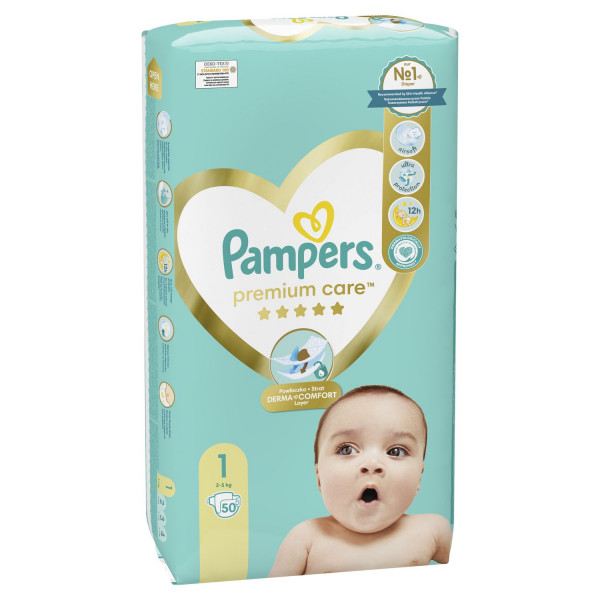 Pampers Premium Care pelene VP 1 newb 2-5kg 50kom 