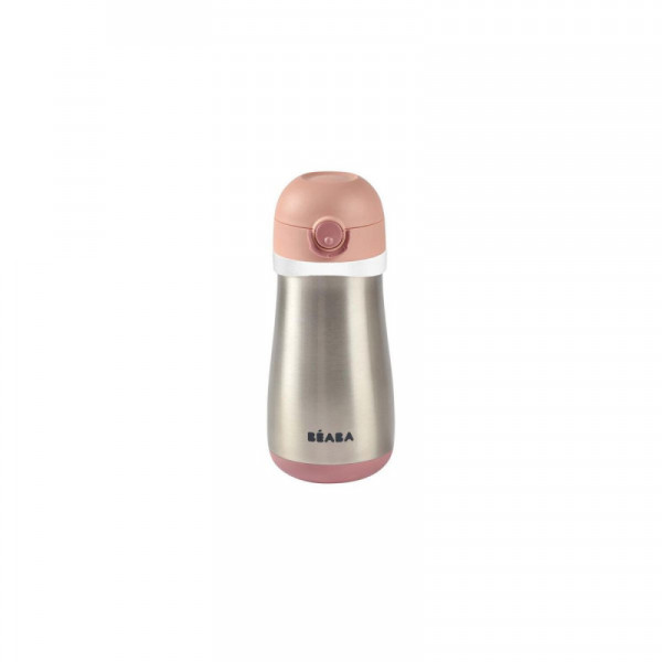 Beaba flašica od nerđajućeg 350ml, old pink 