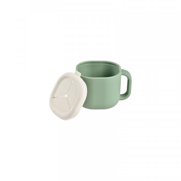 Beaba silikonska šolja za grickalice, sage green 