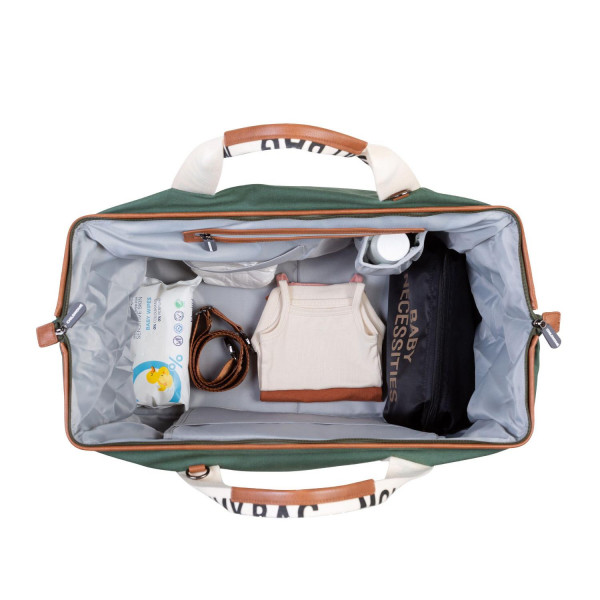 Child home Mommy Bag Signature, ručna torba zelena