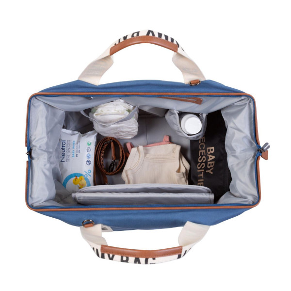 Child home Mommy Bag Signature, ručna torba indigo
