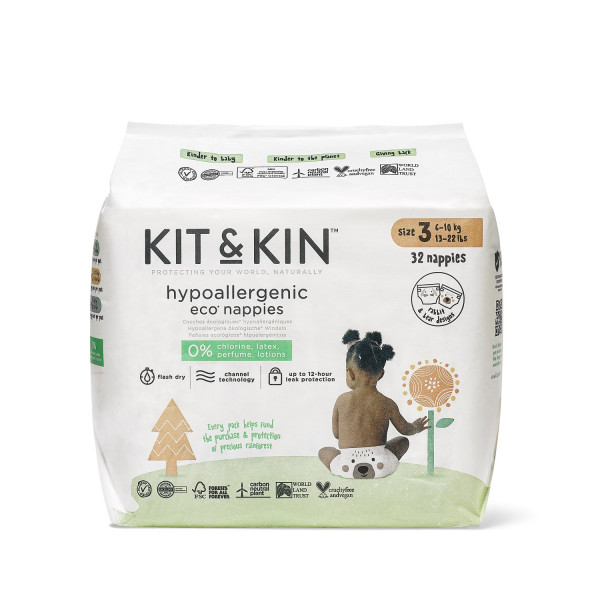 Kit & Kin pelene veličina 3  6-10kg (32 pack) 