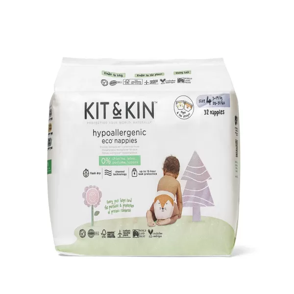 Kit & Kin pelene veličina 4  9-14kg (32 pack) 