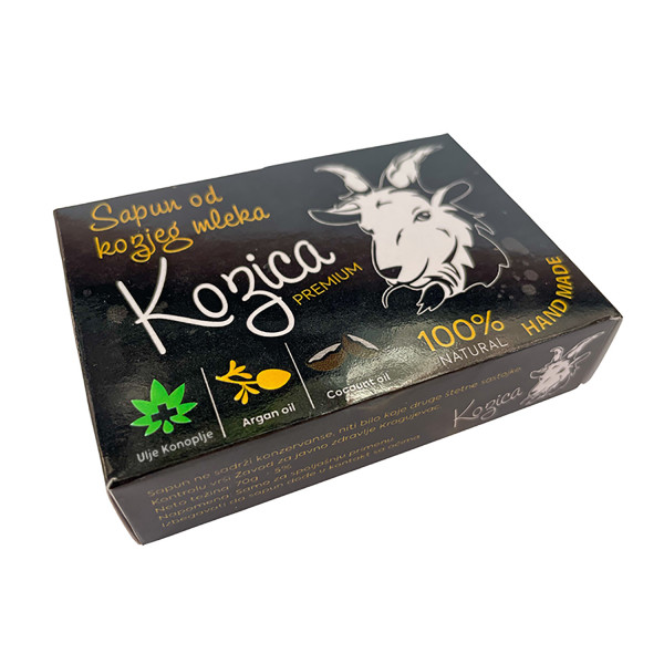 Kozica prem. sapun argan. ulje i ulje konoplje 75g 