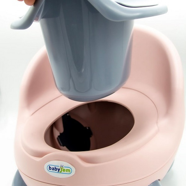 Babyjem noša potty pink/siva