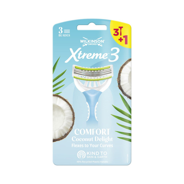 Wilkinson xtreme3 comfort coconut delight 3+1 