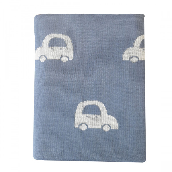 Baby textil ćebe Autići, 90x80cm