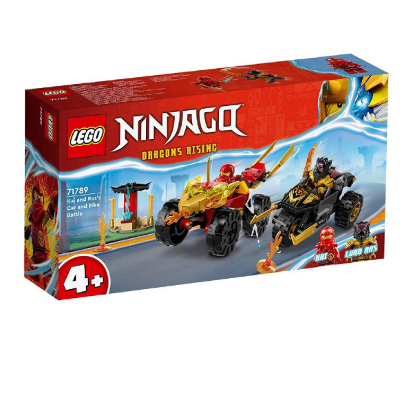 LEGO NINJAGO KAI AND RASS CAR AND BIKE BATTLE 