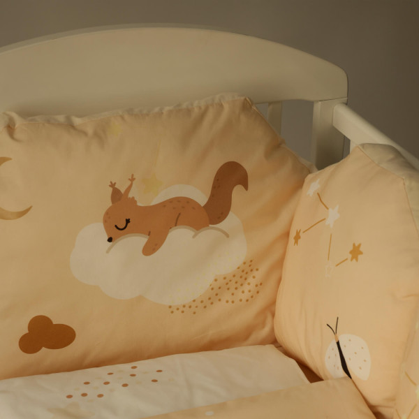 Stefan punjena svetleća posteljina Veverica 