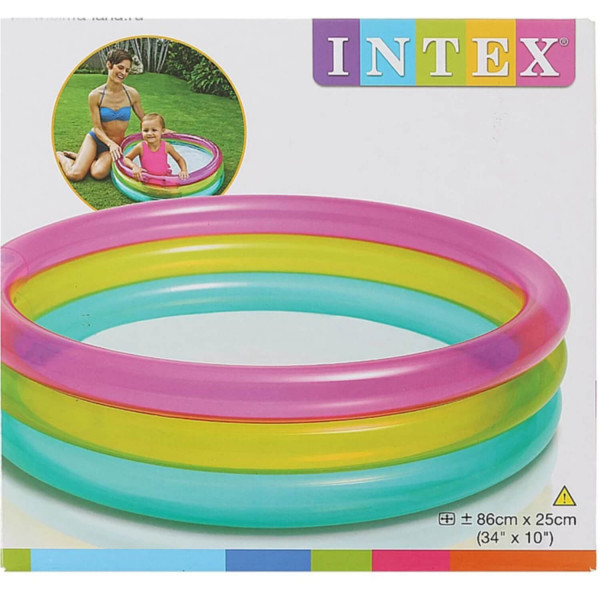 Intex dečiji bazen-tri prstena u bojama duge 