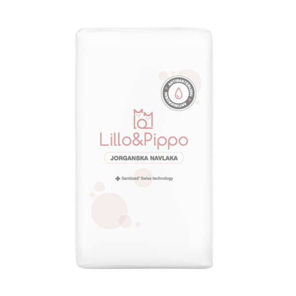 Lillo&Pippo antibakterij. jorganska navlaka 80x120 