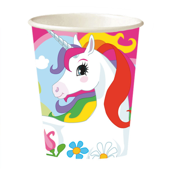 Marina Co Unicorn čaše papirne 250ml pakovanje 1/8 