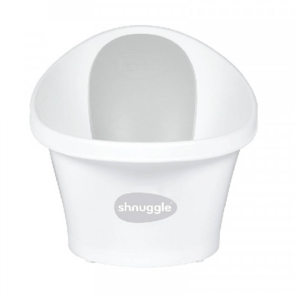 Shnuggle kadica za bebe do 12m, White/Grey 