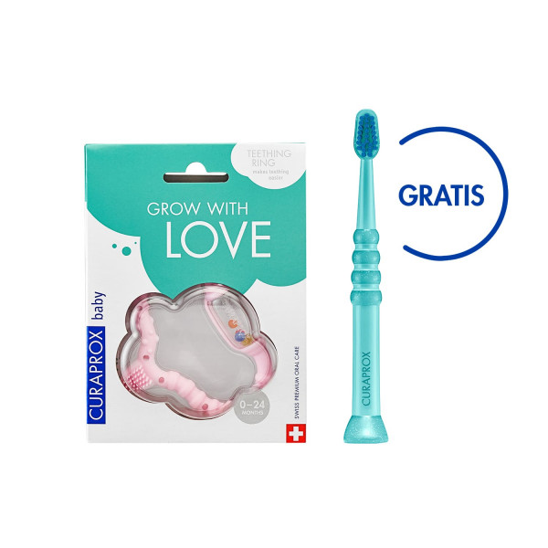Curaprox baby glodalica roze+baby četkica gratis 