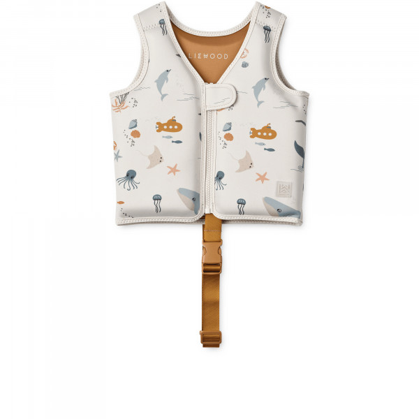 Liewood prsluk za plivanje Dove 1-2Y, SeaC/Sandy 