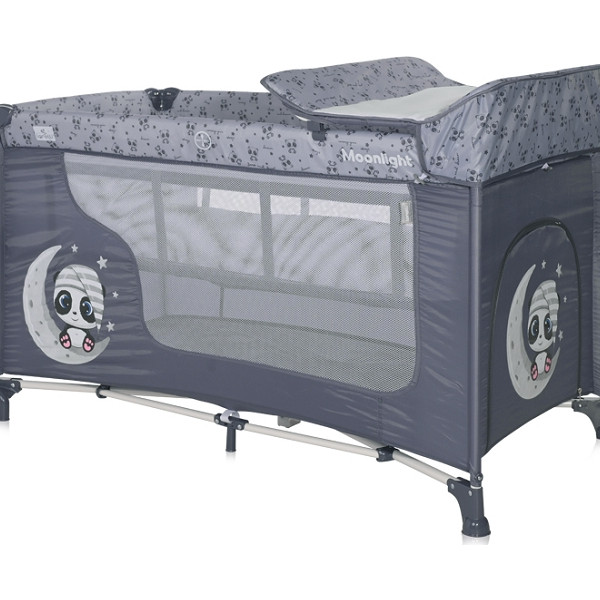 Lorelli prenosivi krevetac Moonlight 2nivoa Grey