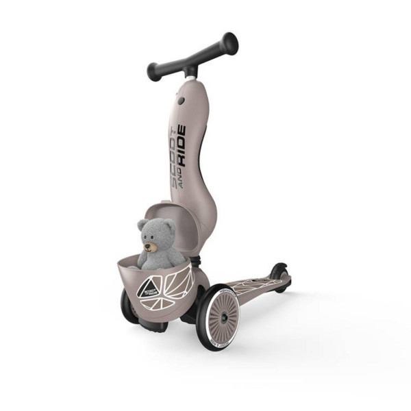 Scoot&Ride Trotinet 2u1 Highwaykick 1 Brown lines 