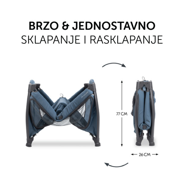Hauck prenosivi krevetac Play n Relax Center, Blue 