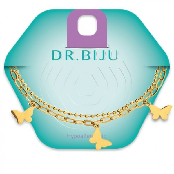 Dr.Biju narukvica - zlatni leptirici 