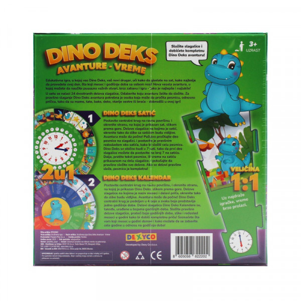 Drustvena igra dino deks avanture vreme